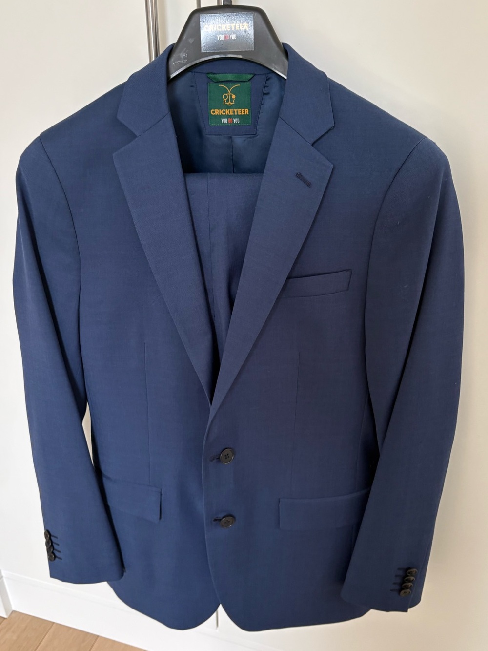 Cricketeer Men’s Slim Fit Wool Blend Suit